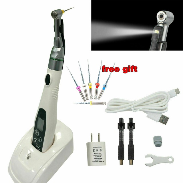 Dental LED Endo Motor Handpiece Root Canal Treatment + 6 NiTi Rotary Files UA eBay