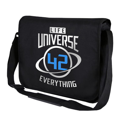 42 Answer Life Universe Everything Hitchhiker Galaxy Umhängetasche Messenger Bag
