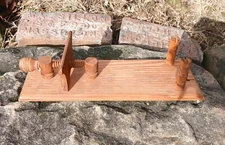 Antique Wooden Tape Loom Heart Pine 1900s Era