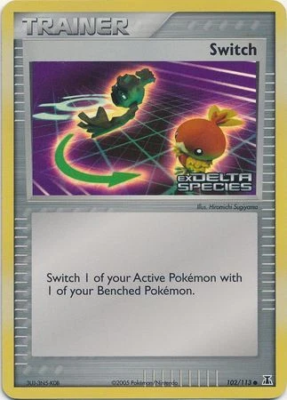 Pokemon Card - Delta Species 102/113 - SWITCH (REVERSE holo-foil) - NM/Mint