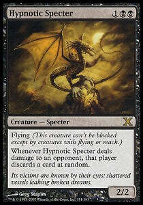Magic/MTG Hypnotic Specter 10E-151 Rare Englisch Poor