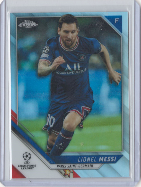 2021-22 Topps Chrome UEFA Champions League Refractors #100 Lionel Messi