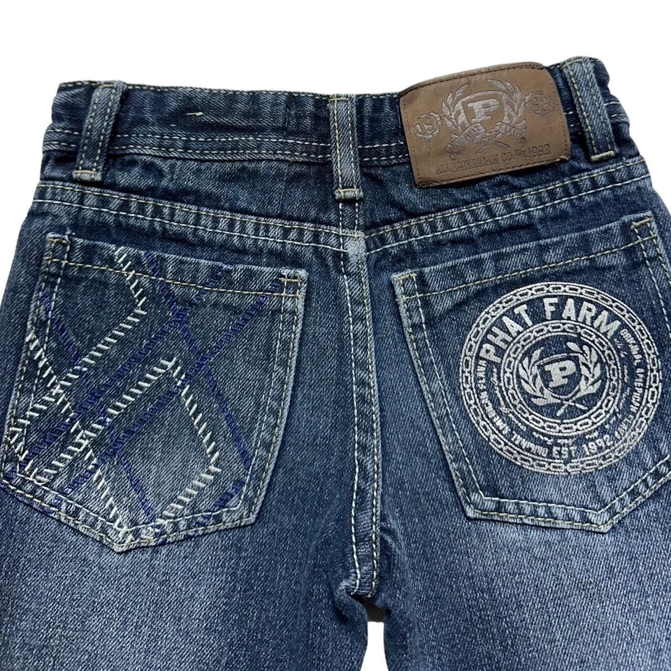 Pantalones cortos de jean Y2K Phat Farm Foto 3 de 4