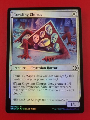 1x Crawling Chorus | FOIL | Phyrexia: All Will Be One | MTG Magic Cards
