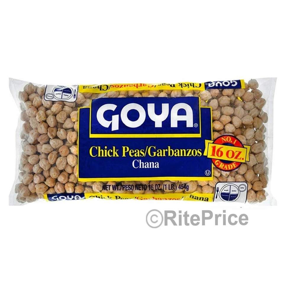 Goya Chick Peas 16 oz | Garbanzos (pacote com 3) 1 libra mais vendido - Frete grátis - Imagem 3 de 4