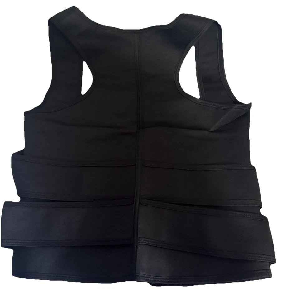 Женская компрессионная рубашка, корректирующий фигуру, тренажер на молнии для сауны на талии (хорошее качество) - Изображение 4 из 4