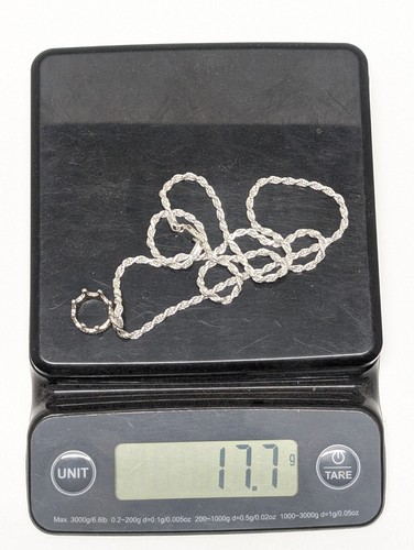 Tiffany & Co. Princesa Corona 925 Dije Colgante Collar 22" Cadena Cuerda Esterlina - Imagen 12 de 21