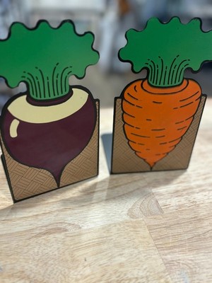 Mid Century Hyde Park Vegetable Bookends