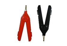 Kelvin Clip Fine Tip Gold Plated for LCR Meter Large 1 Pair