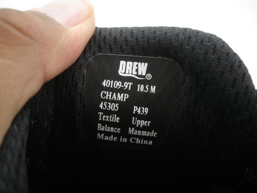 Drew Champ 40109 Men's sz 10.5 M Athletic Shoes Comfort Orthopedic Diabetic Gray - Picture 12 of 13