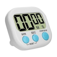 Mini Digital Kitchen Timer Loud Alarm Big LCD Magnetic Stand Cooking