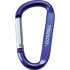 Carabiner, wire diameter 8mm x 80mm, D-type, violet
