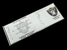 Los Angeles LA Raiders Ticket Stub 1994 AFC Championship vs TBD Football Game