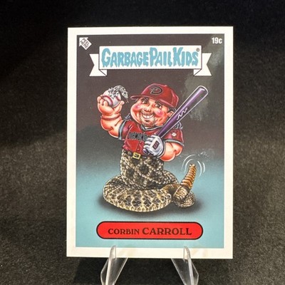 Corbin Carroll RC 2023 Topps GPK x MLB Ser 3 Real Name SP #19C Garbage Pail Kids