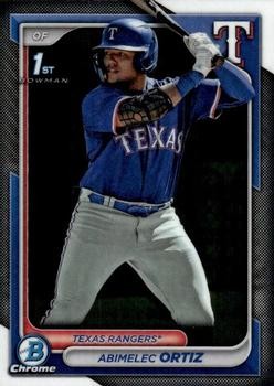 2024 Bowman #BCP-16 Abimelec Ortiz Chrome Prospects Purple Refractors #/250