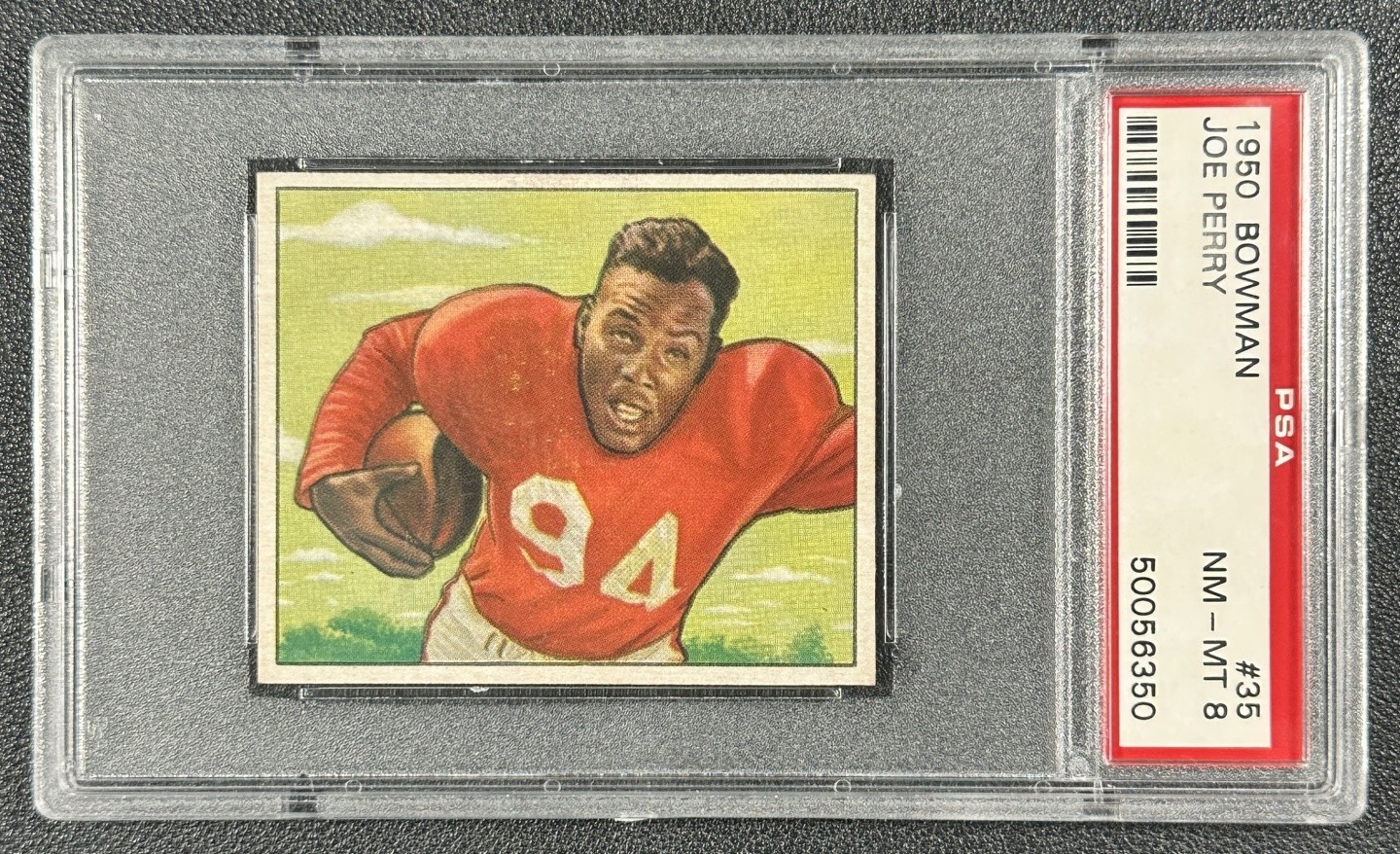 JOE PERRY PSA 8 1950 BOWMAN FOOTBALL #35 ROOKIE RC 49ERS 6350