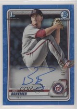 2020 Bowman Chrome Prospects Blue Refractor /150 Ben Braymer #CPA-BB Auto 9hx