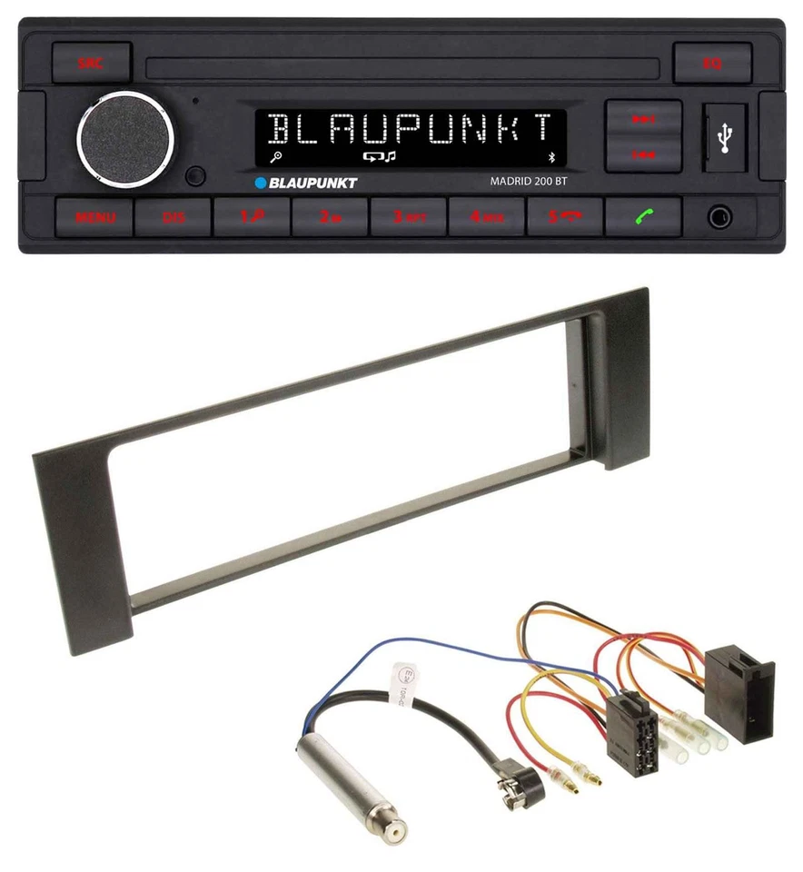 Blaupunkt USB AUX Bluetooth MP3 Autoradio für Audi A4 (B6, 00-04) - ISO - Bild 1 von 4