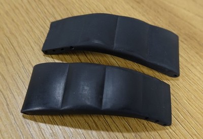 ORIGINAL BREITLING 24 - 20 for BENTLEY KAUTSCHUK 212S schwarz für Faltschließe