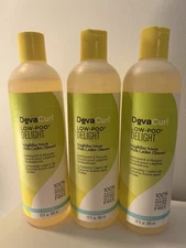 DevaCurl Low-Poo Delight Weightless Waves Mild Lather Cleanser 12 oz - (3 Pack)