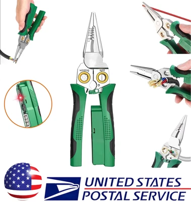 8In1 Wire Stripper Twister for Cutting and Pulling Wires, Cable Scissors,Voltage