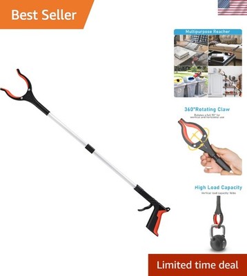 Ultra-Lightweight 32-Inch Trash Claw Grabber - Essential Tool for Litter Pickup