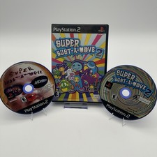 Super Bust-A-Move 1 & 2 PS2 Lot Tested Working Disc + Case Manual (See Pics)
