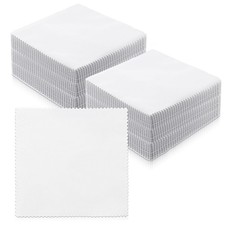 100 PCS White Cotton Fabric Squares 5 Inch Precut Solids Charm Pack Craft New