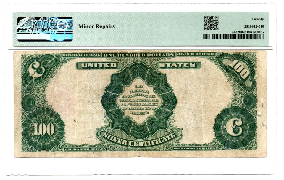 Fr. 343 1891 Silver Certificate Note Rosecrans / Nebeker PMG Very Fine 20 - Image 2 of 2