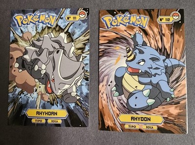 RHYHORN X RHYDON LOT - POKEMON KANTO CARDS TOP POKEDEX CCG FOIL