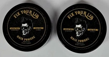 Fix Your Lid Hair Pomade Medium Hold High Shine 1.7 oz 2 Pack
