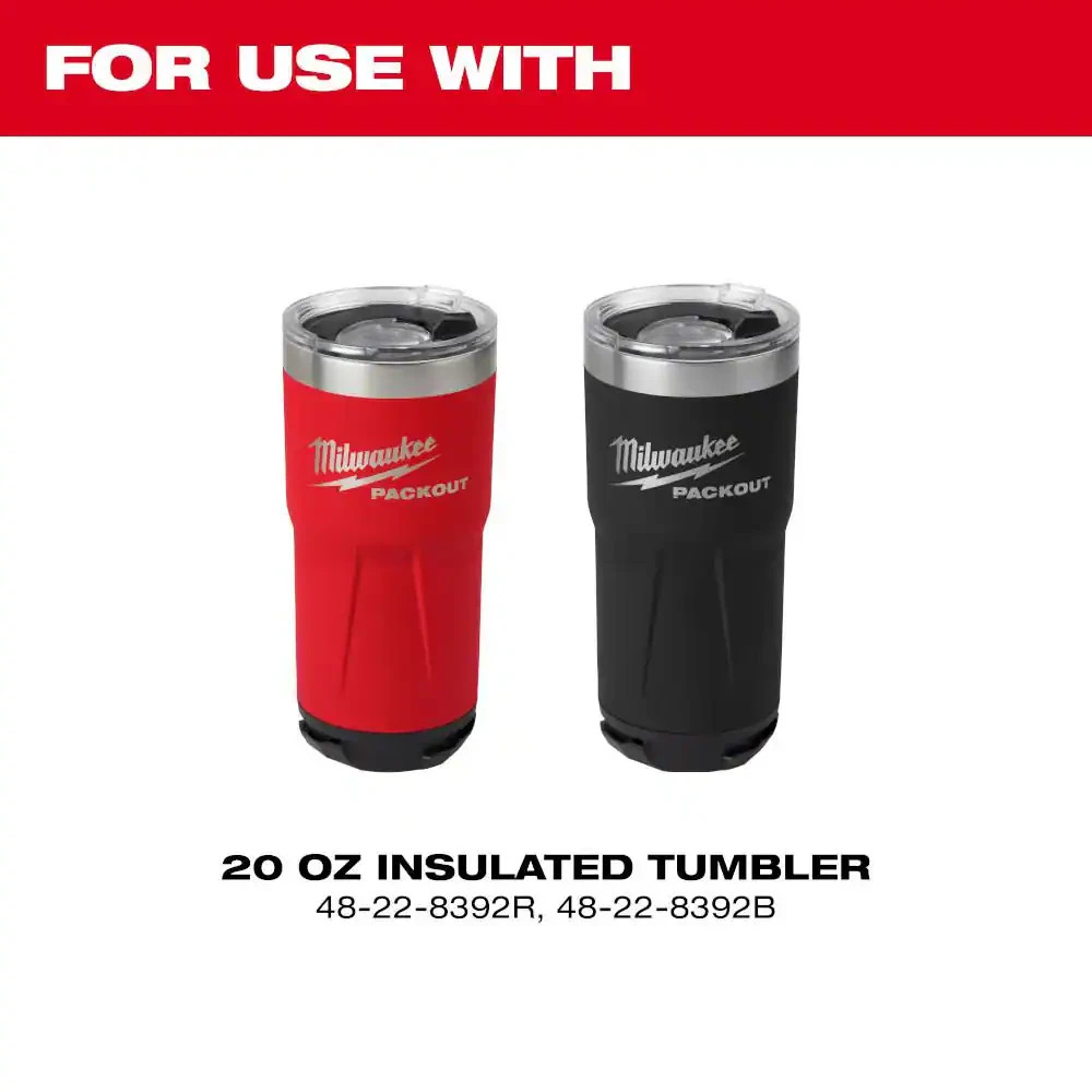 Tumbler Replacement Lid PACKOUT 20 oz Durable Spill-Resistant Cover