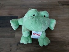 NWT Baby Gund Touch Of Plaid Frobbit 9" Plush Green Frog