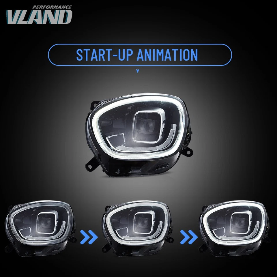 Faros LED para Mini Cooper Countryman F60 2017-2020 con par de animación de arranque Foto 4 de 4