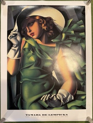 Tamara De Lempicka Portrait of a Young Girl In Green Poster 20" * 27" | eBay