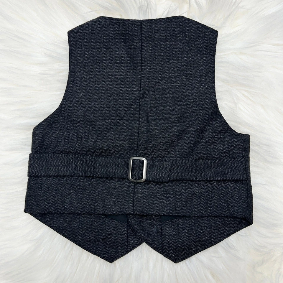 Chaleco de Lana JANIE & JACK Bebé Niños Talla 3-6m Vacaciones Formal Boda Espiga Foto 3 de 4