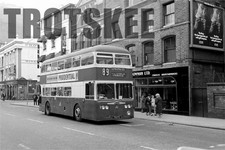 35mm Negative Belfast Daimler Fleetline MH Cars 701 701FZ c1967