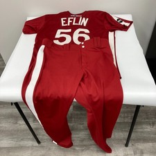 Zach Eflin Game Used 2019 Philadelphia Phillies Majestic Jersey Uniform MLB Auth