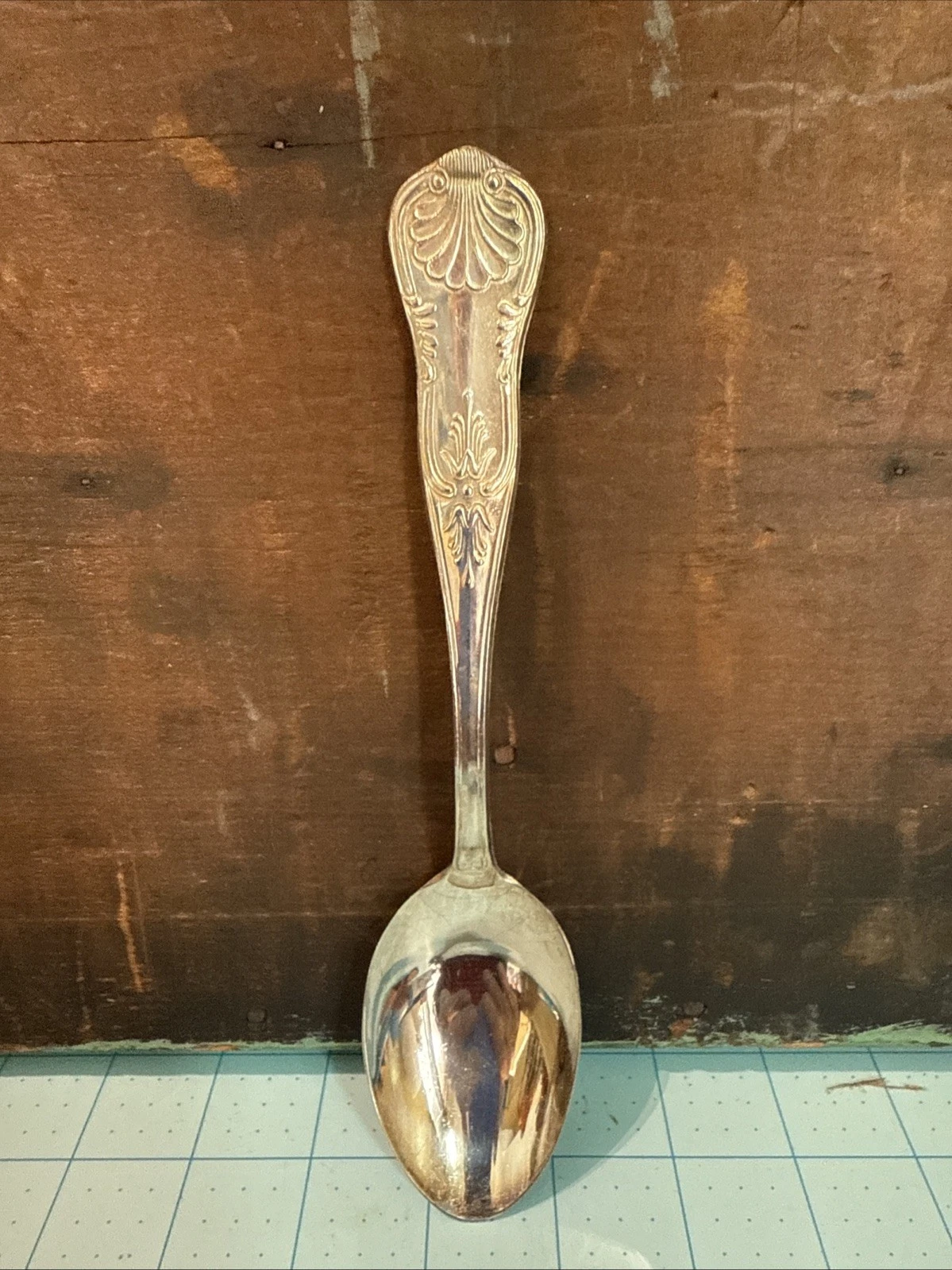 Sheffield England Silver Plate Serving Spoon Marked AR 800 Sheffield England