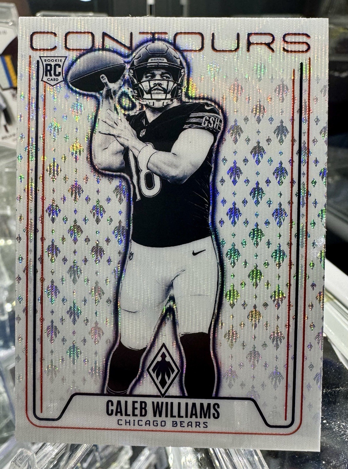 2024 Panini Phoenix - Contours Silver Wave Caleb Williams #CON-CWS (RC)