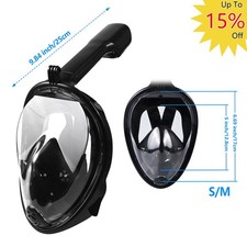 Full Face Mask Snorkel Scuba Swimming Underwater Diving Anti-Leak Anti-Fog S/M