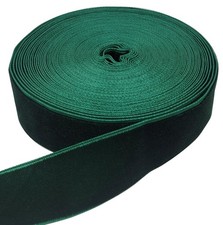Velvet Ribbon Spool 1 Inch x 10 Yards Dark Green Fabric Craft Decor Roll