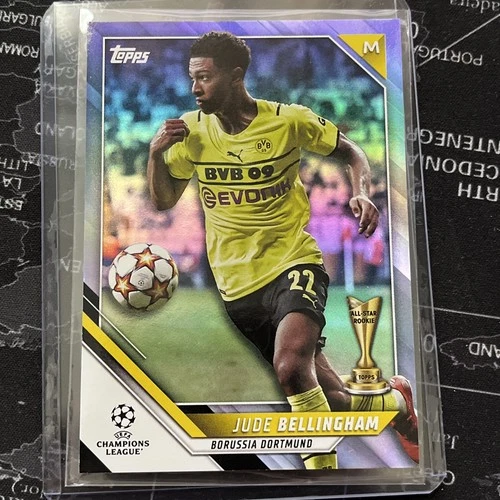 Jude Bellingham 2021-22 topps UEFA Borussia Dortmund, Rookie Card /75