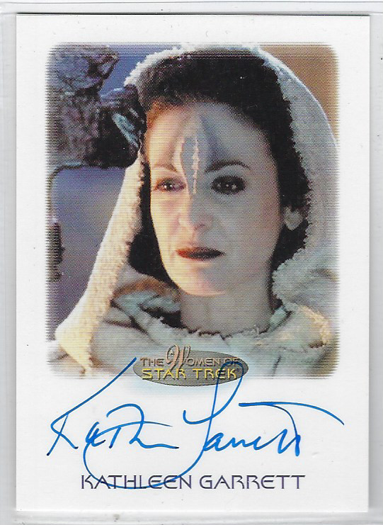 Women of Star Trek Kathleen Garrett (as Tanis in Star Trek Voyager) autograph