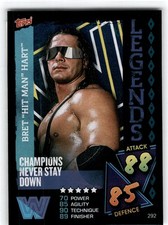 2021 Topps Slam Attax WWE #292 Bret "Hit Man" Hart