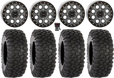System 3 SB-7 15'' Wheels Ti (6+1) 30'' XC450 Tires Textron Wildcat XX