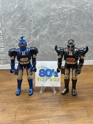 Vintage Bandai 1996 Big Bad Beetleborgs Shadow & Blue Stinger Borgs