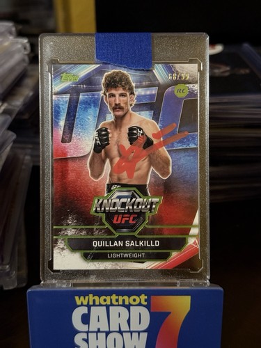 2026 Topps Knockout UFC Quillan Salkilld Rookie On Card Auto Red Ink /99