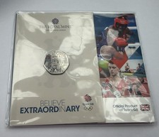 2021 Team GB Coloured Olympic 50p Coin Royal Mint Sealed Ltd 12,021 Presentation