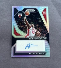 ADAMA SANOGO 2023-24 PANINI PRIZM ROOKIE SIGNATURES SILVER RC AUTO